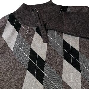 Ballantrae Argyll 1/4 Zip Sweater Long Sleeve Sz S Knit Scotland Golf Preppy